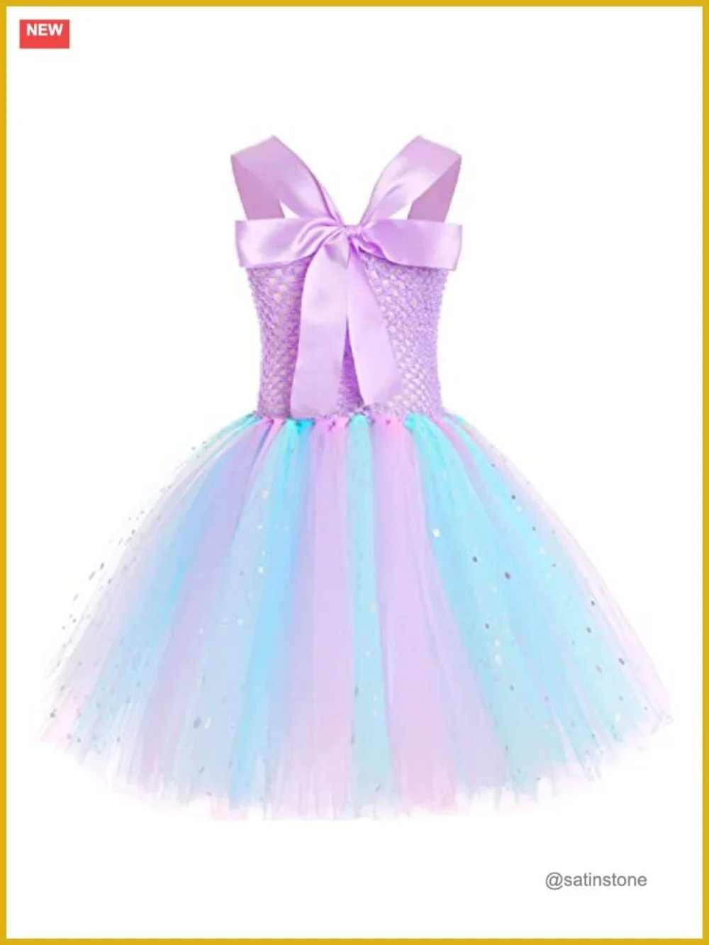 Girls Mermaid Tutu Dress with LED Lights Halloween Costume